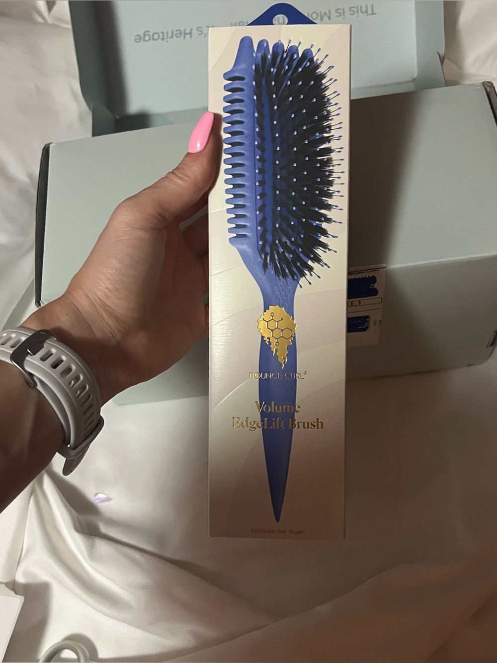 Brand New with tags Bounce Curl Blue Curl Volume Edge Lift Hair Brush